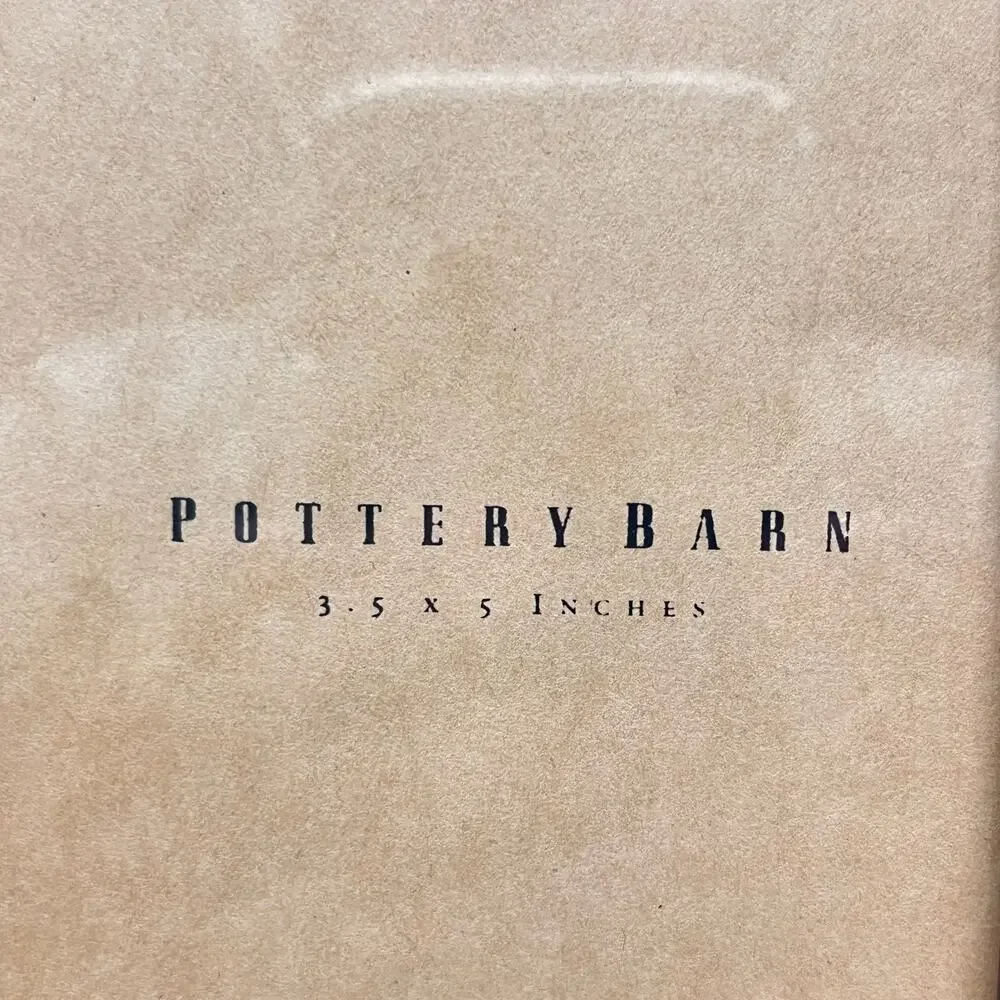 Pottery Barn Metal Fall Leaf 3.5 x 5 Picture Frame